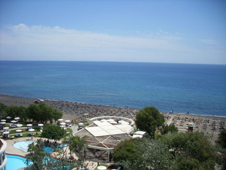 Blick aus der 5. Etage Hotel Calypso Beach