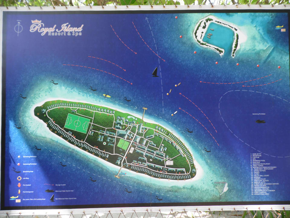"Karte von der Insel" Royal Island Resort & Spa (Eydhafushi