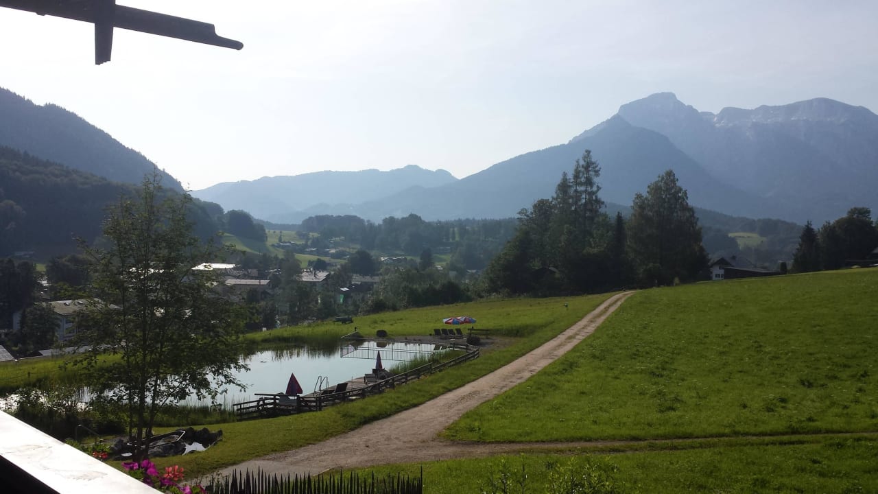 Toller Ausblick vom Balkon Naturhotel Reissenlehen
