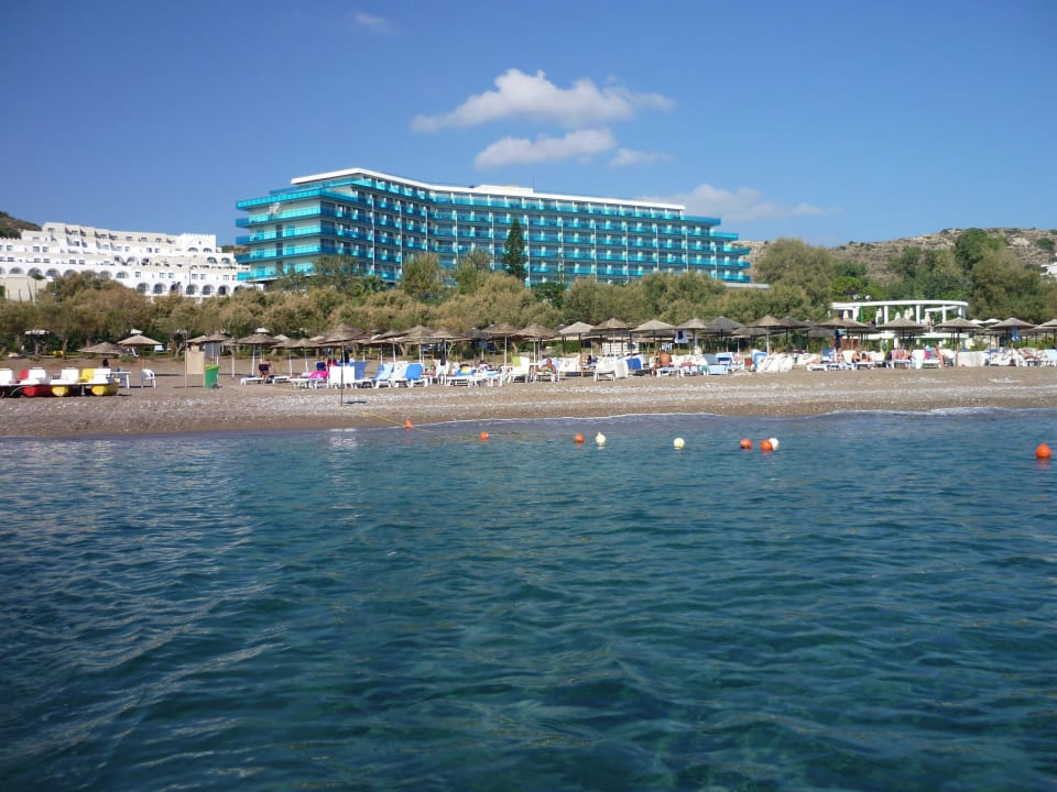 Blick vom Tretboot Hotel Calypso Beach