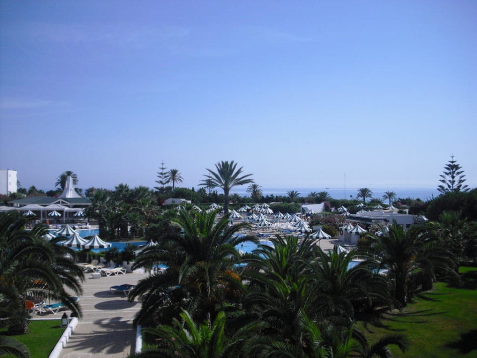 Blick vom Balkon Zimmer 321 Hotel El Mansour Mahdia Thalasso & Spa