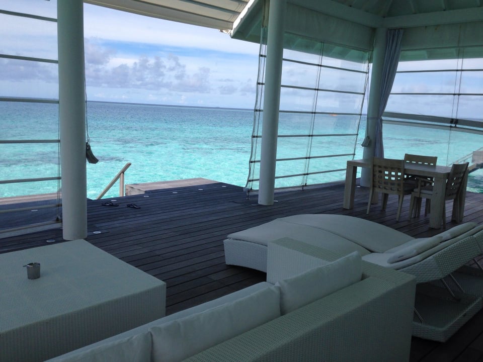 Terrasse Wasservilla ananea Diamonds Athuruga