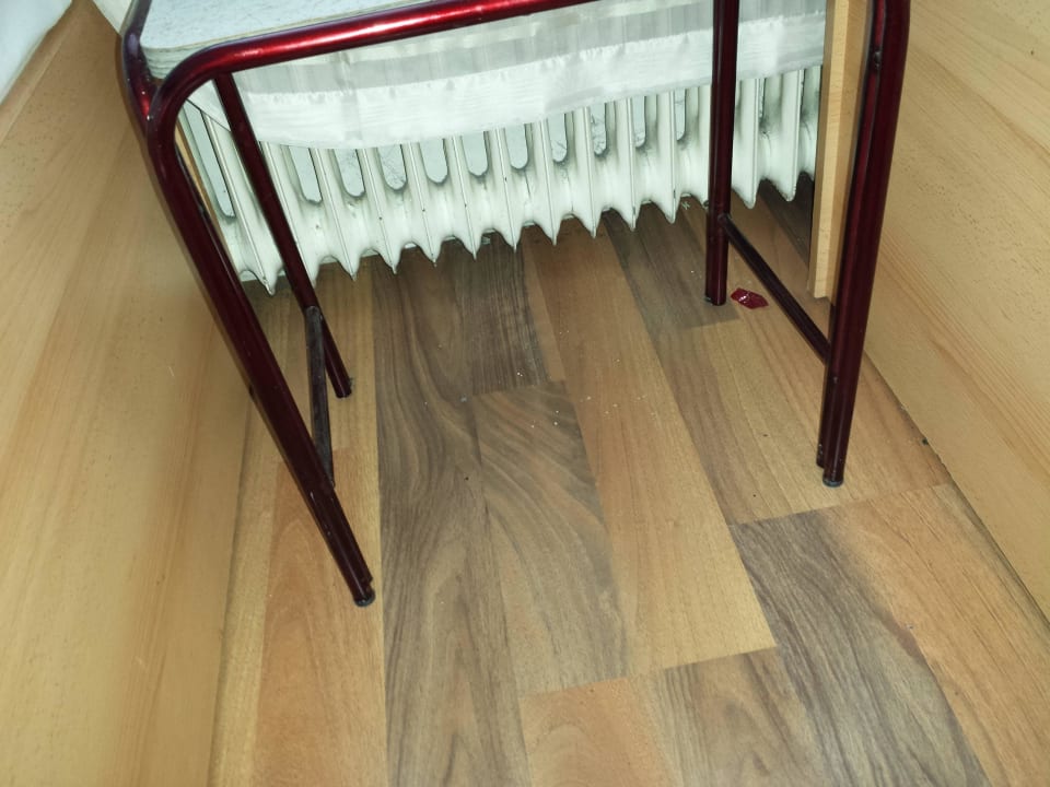 Dreck und Müll auf dem Boden Pension Wattener Hof