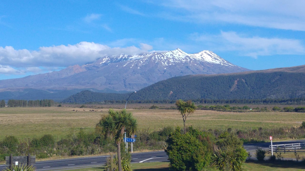 Von der oberen Ebene unseres Zimmers The Park Hotel Ruapehu