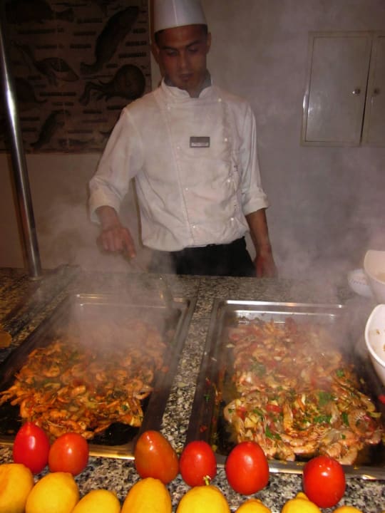 Show Cooking- Garnelen leeecker Hotel El Mouradi Djerba Menzel