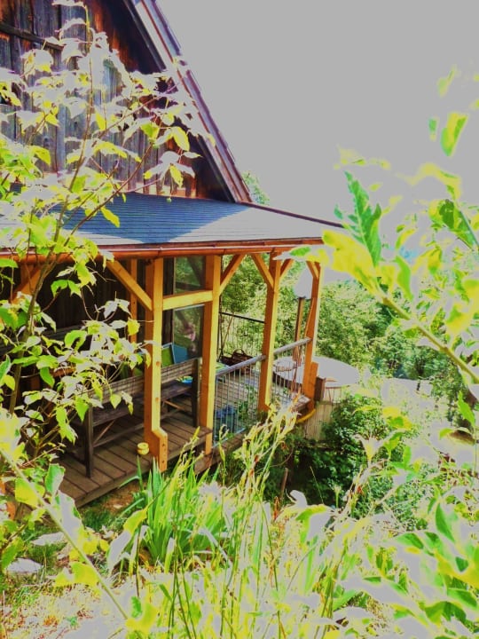 Eingang zum Ferienstadl LUXGUT - OLIVIA