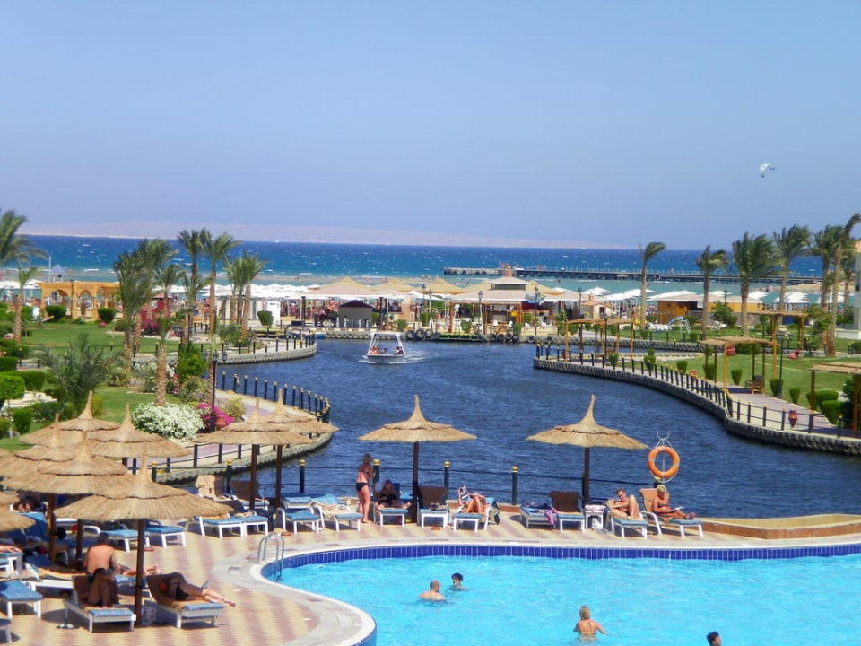 Blick vom Castello Richtung Meer Pickalbatros Dana Beach Resort - Hurghada