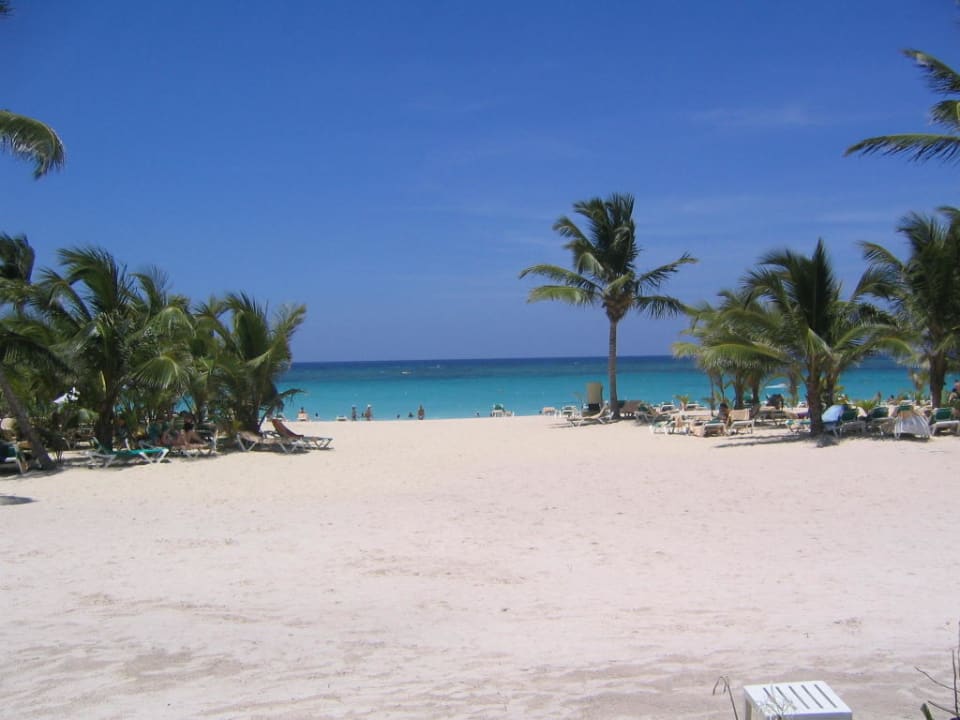 Strandblick von der Poolbar aus Hotel Riu Palace Punta Cana