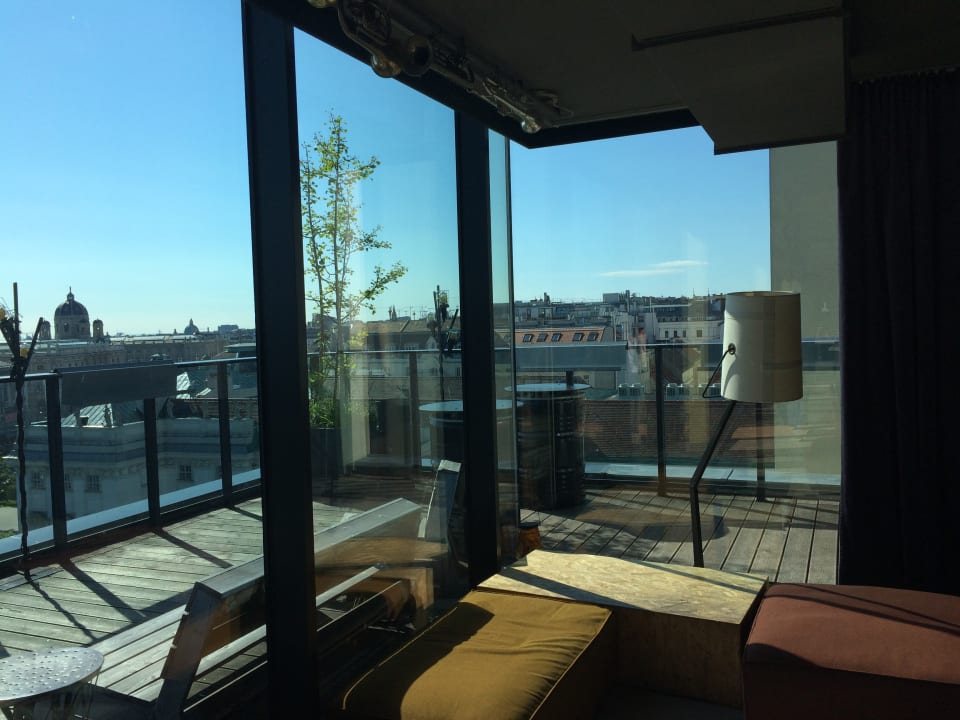 Ausblick 25hours Hotel Wien beim MuseumsQuartier