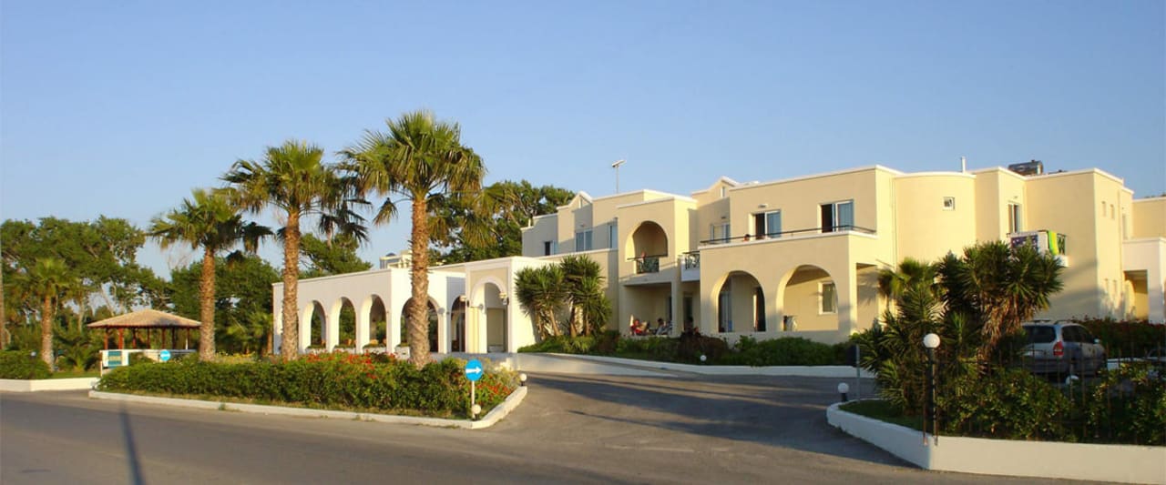 Vorderfront Andromeda Apartments Hotel