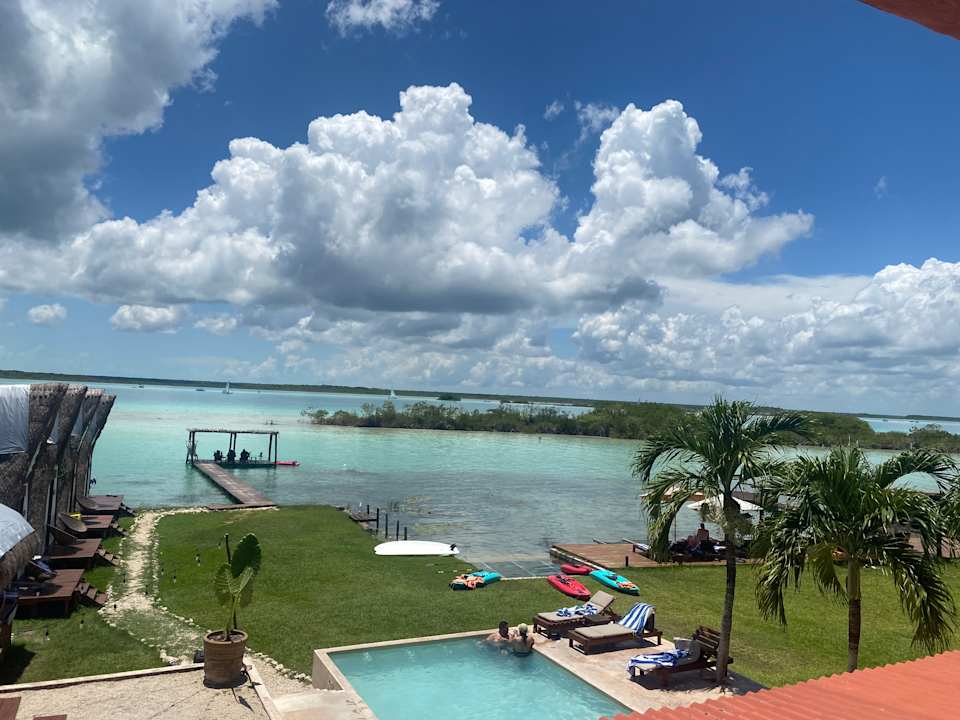Ausblick Hotel CasaBakal - A pie de Laguna - Bacalar