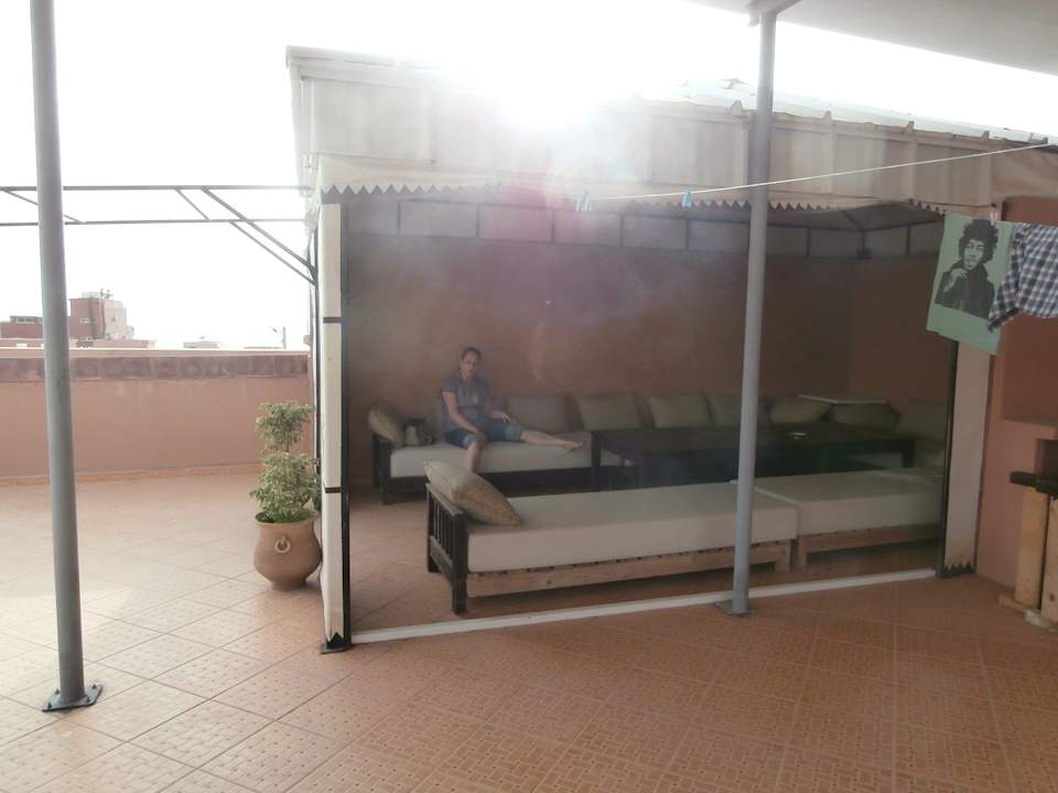 Terrasse de l'hôtel Atlantica Ifri Surf Accommodation