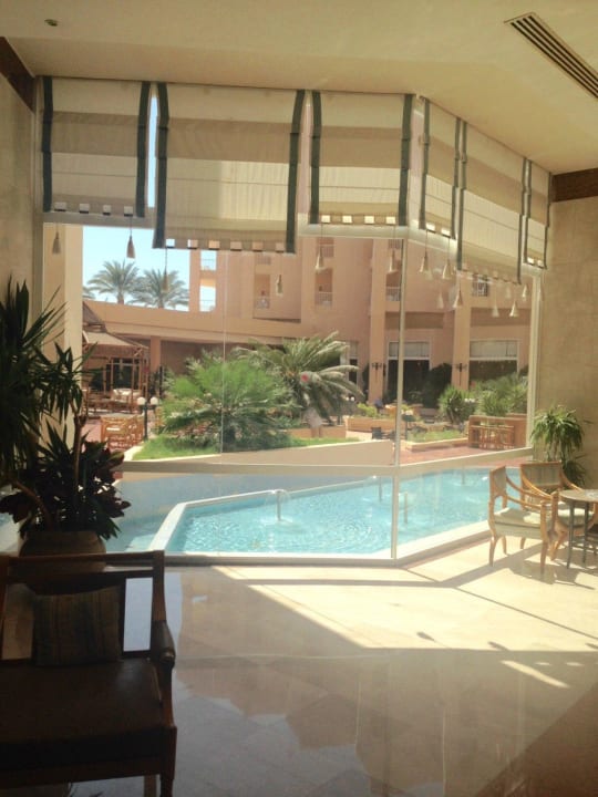 View for publicly open air area from lobby Marriott Hurghada Beach Resort