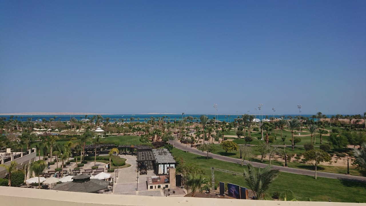 Ausblick aus dem Zimmer 1479 aufs Meer Steigenberger ALDAU Beach Hotel