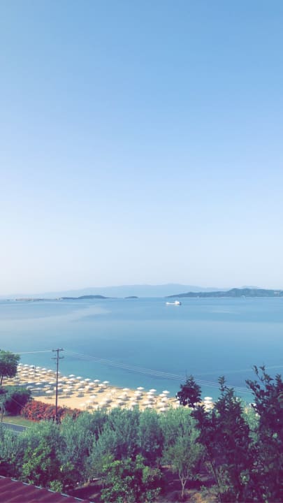 Ausblick Akrathos Beach Hotel