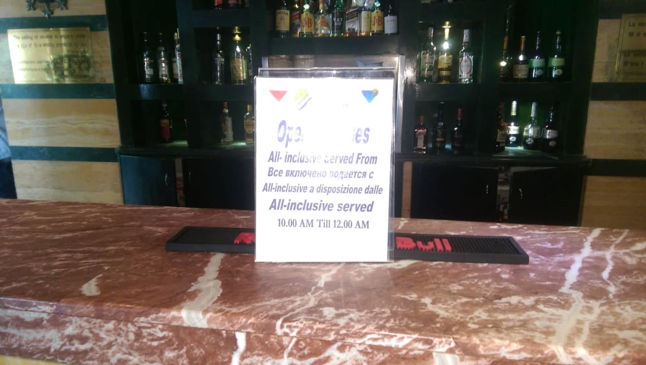 Mainbar ab 10:00 erst All Inclusiv Sultan Gardens Resort