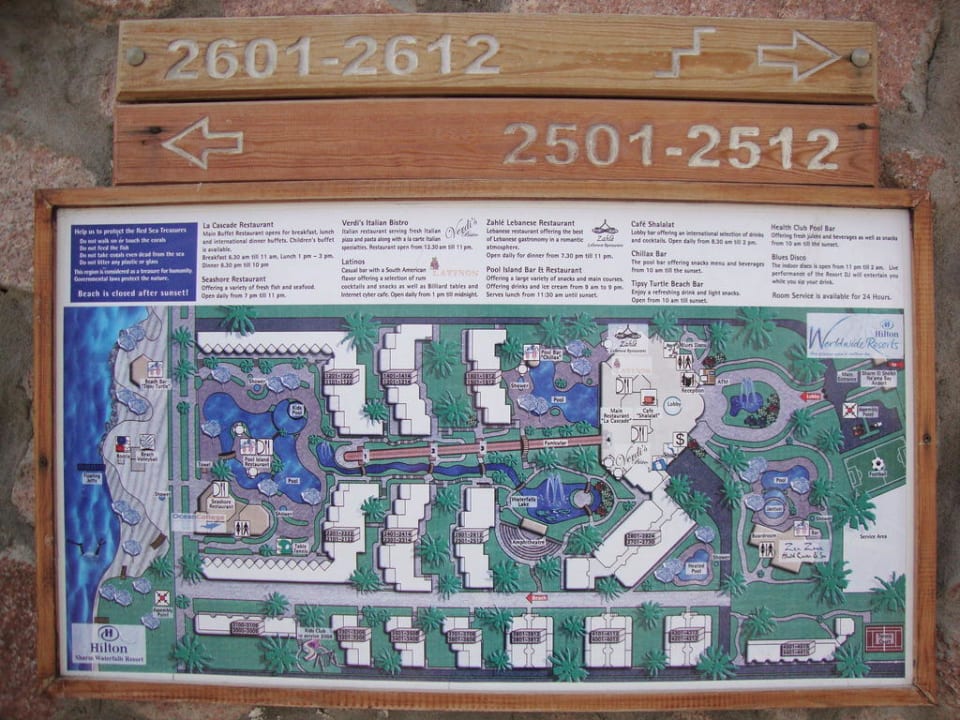 Схема отеля Safir Sharm Waterfalls Resort