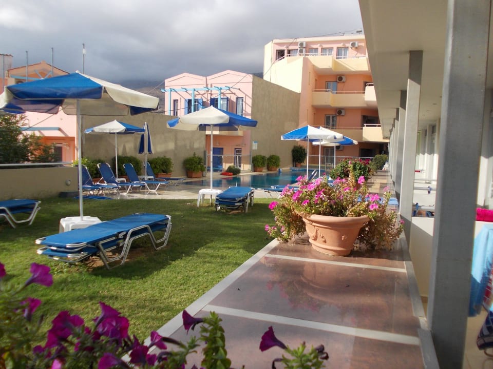 Ausblick vom Balkon Hotel Corissia Princess