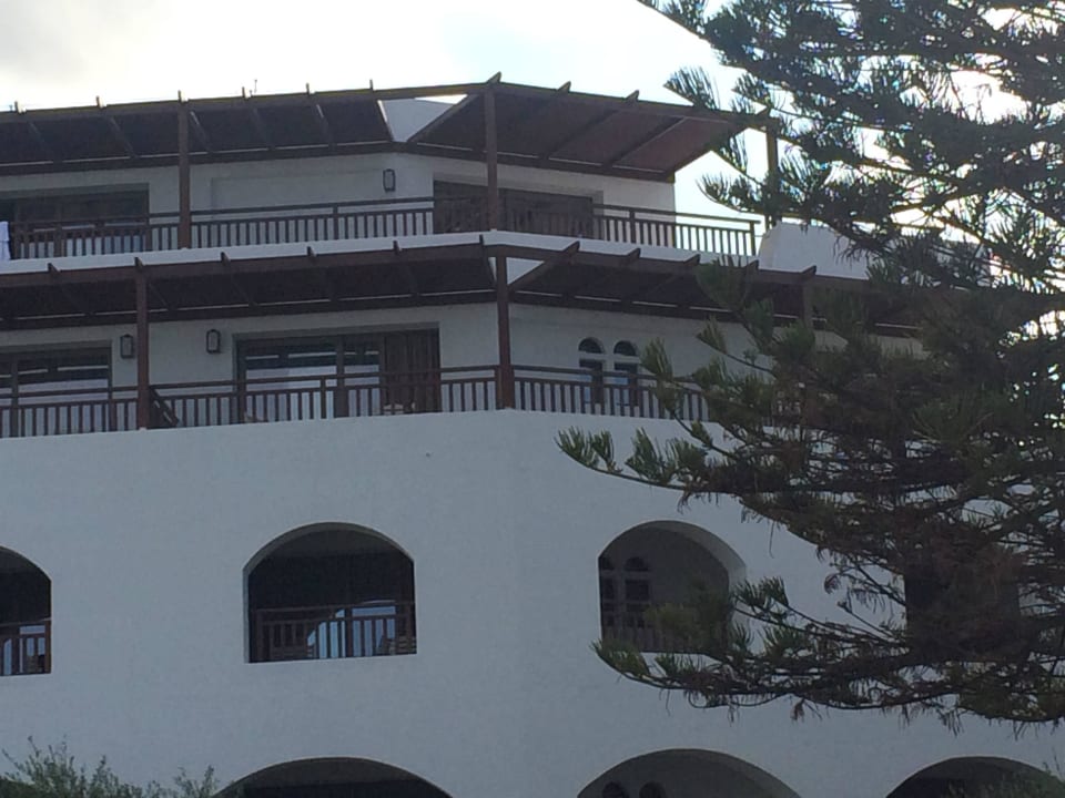 Unser tolles Zimmer von aussen Creta Maris Resort