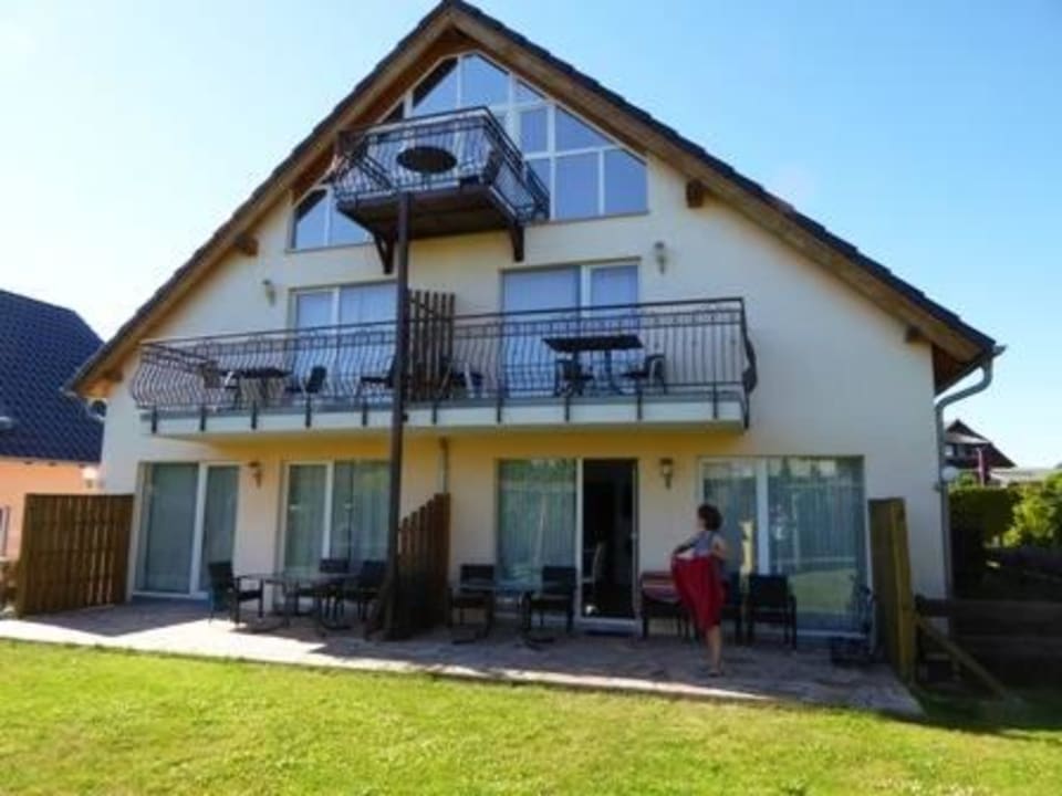 Ansicht vom Garten Ferienwohnung Lisa