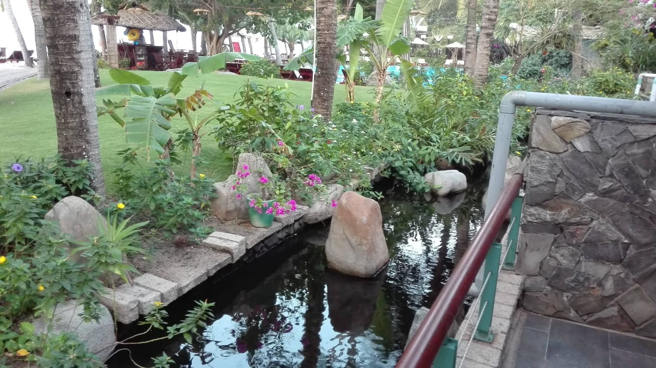 Blick von unserer Terrasse Hoang Ngoc Beach Resort