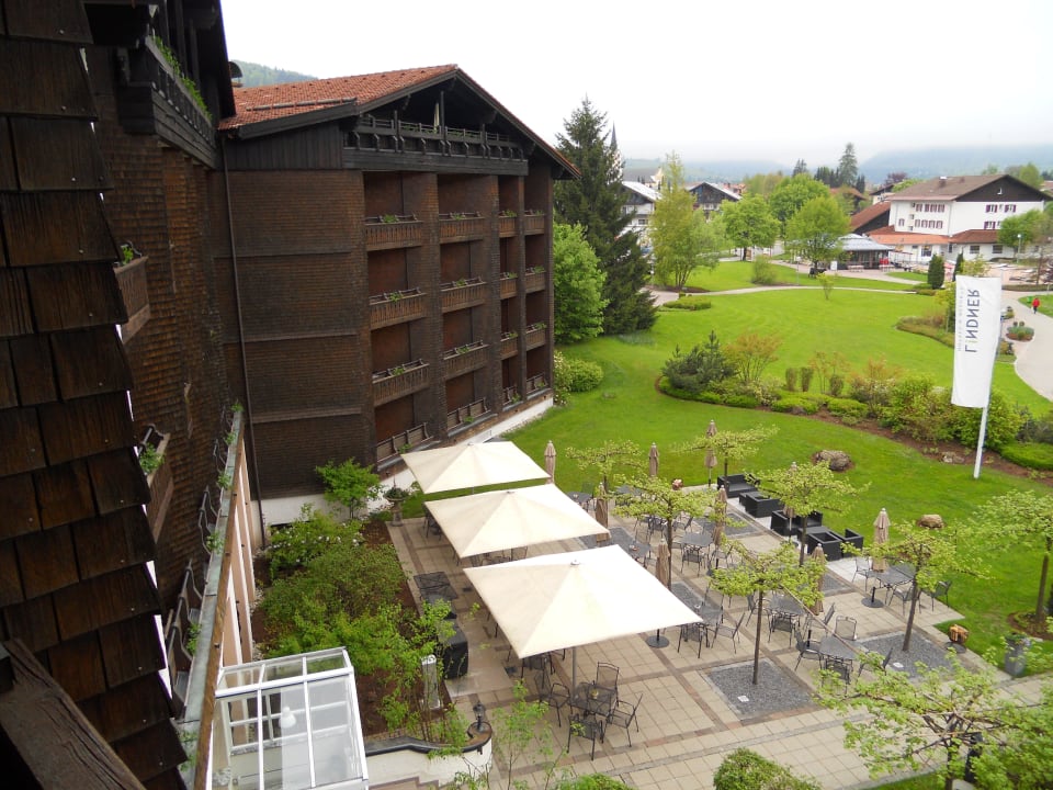 Sicht aus dem Zimmer Parkhotel Oberstaufen