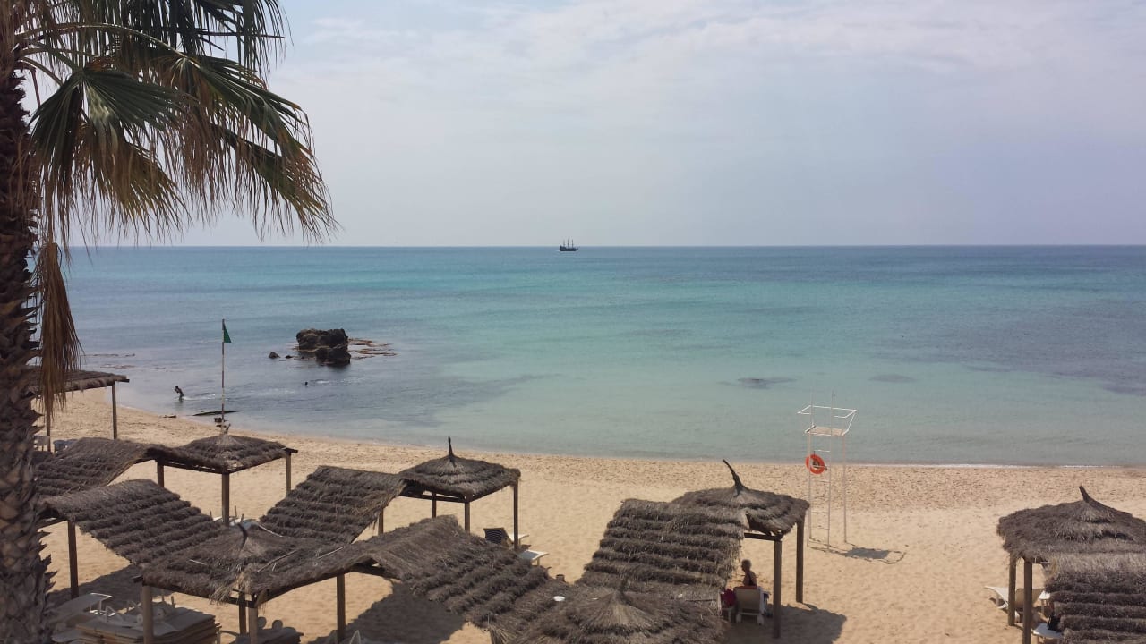 Ausblick von unserem Zimmer Hotel Bel Azur Thalasso & Bungalows