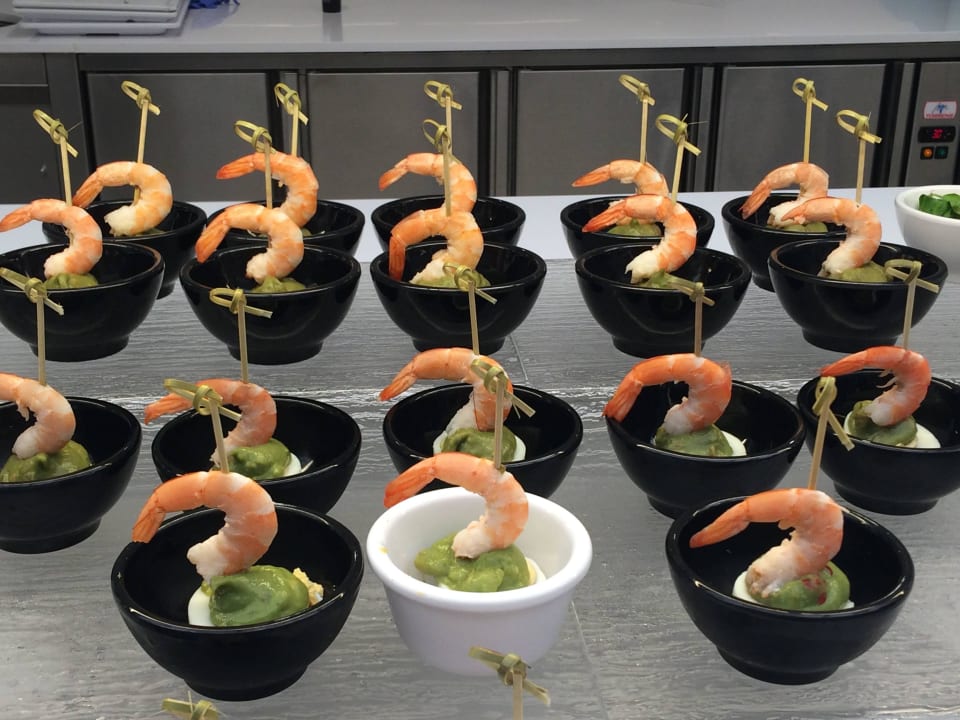 Vorspeise vom Büffet Hipotels Mediterraneo