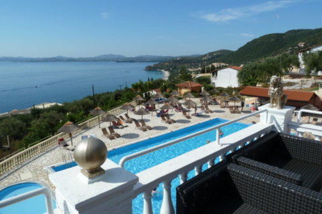 Blick aus Loungebereich  Hotel Pantokrator