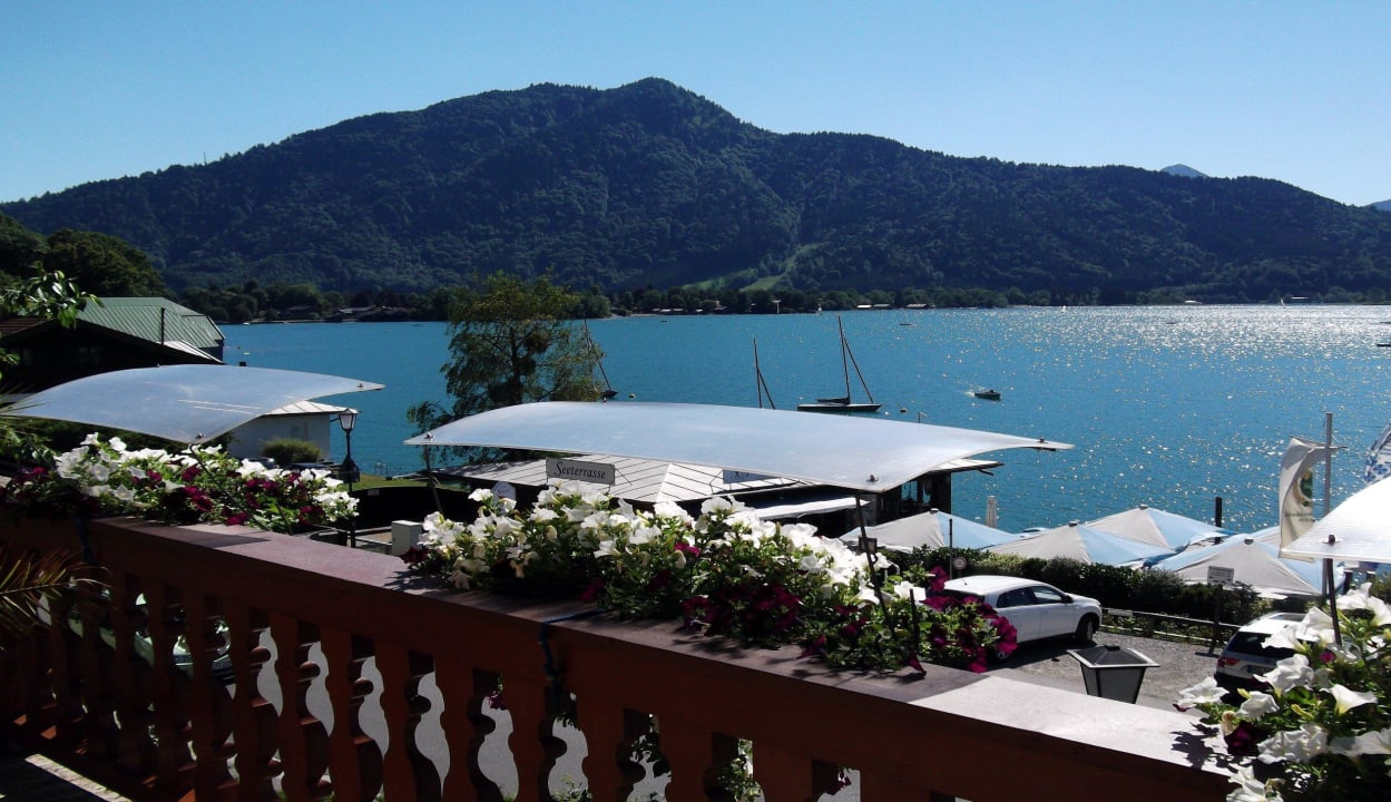 Von der Terrasse aus Hotel Fischerstüberl am See