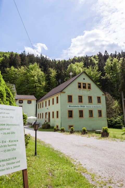 Mittelndorfer Mühle - Außenansicht Pension Mittelndorfer Mühle