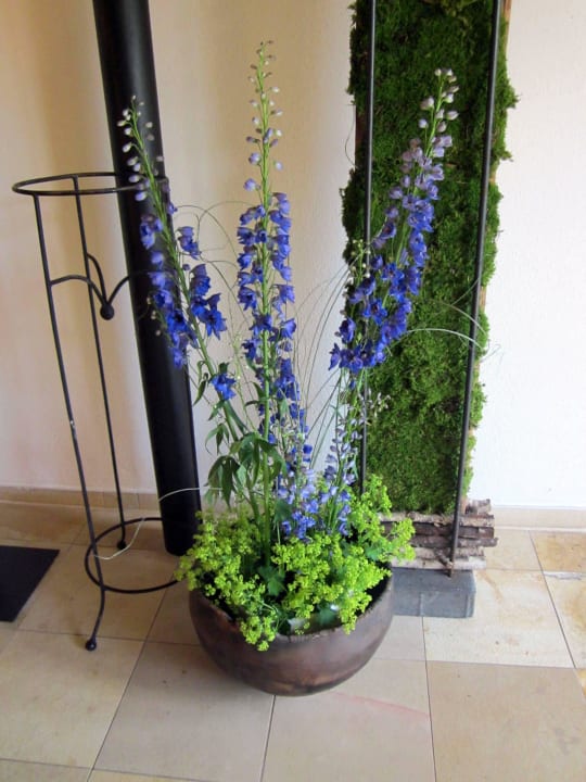 Schöne Blumendekoration Naturhotel Chesa Valisa