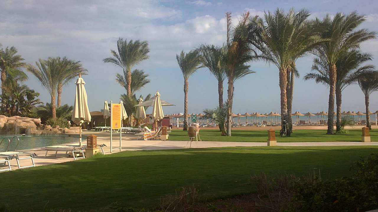 Von unserem Balkon aus Stella Beach Resort & Spa Makadi Bay