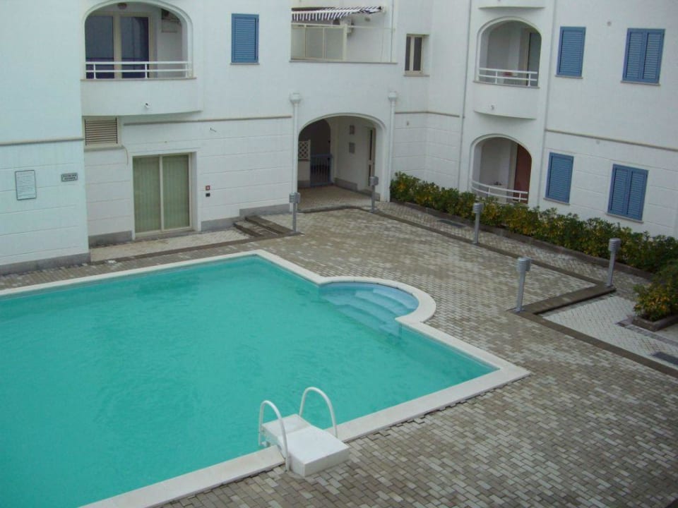 Pool vom Zimmer aus Hotel Residence Hibiscus