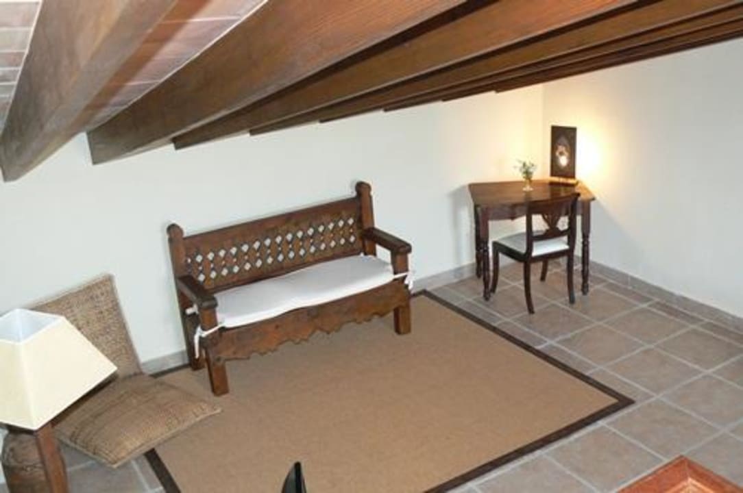 Blick in den Wohnbereich Es Colomer Fincahotel Son Cardaix