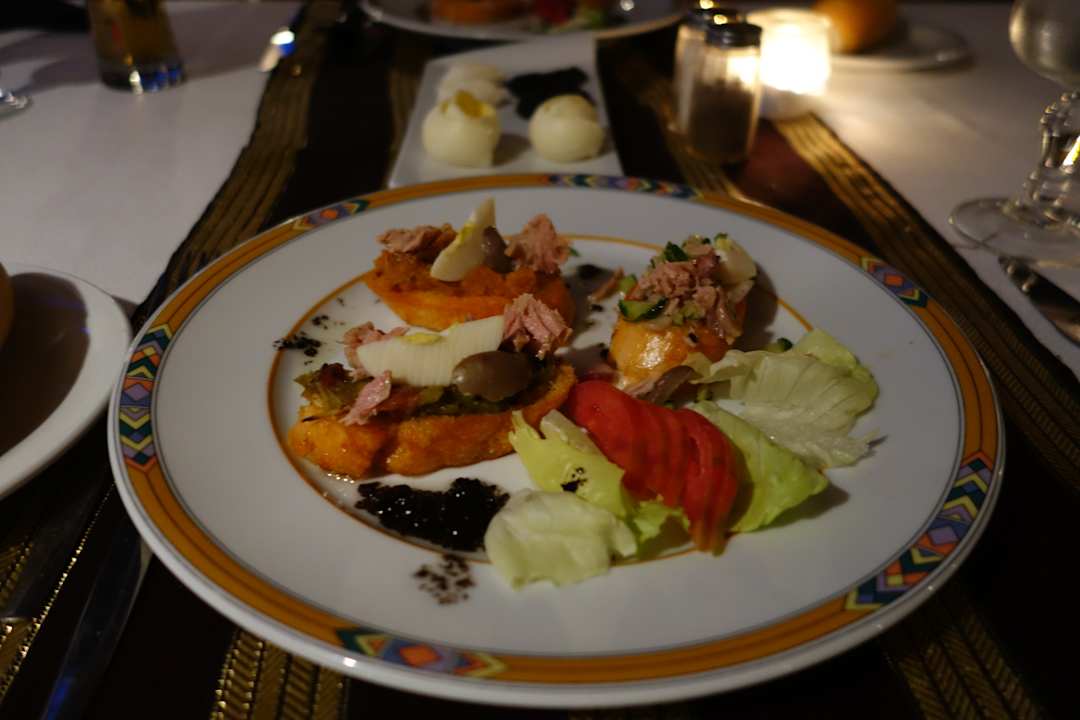 Leckeres tunesisches Essen im Stilvolles a-la-carte-Restaura The Orangers Beach Resort and Bungalows