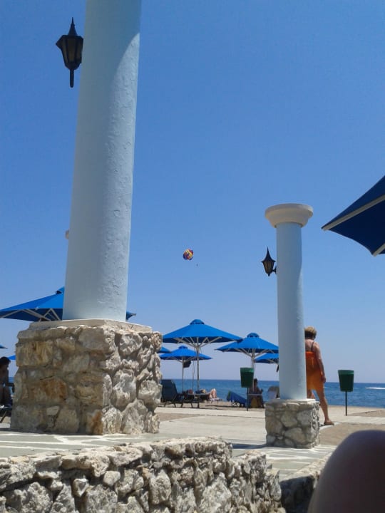 Perspektive aus dem Liegestuhl Olympos Beach Hotel