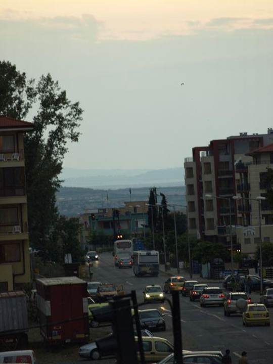 Vom Balkon in Richtung Stadt Hotel Trakia Plaza