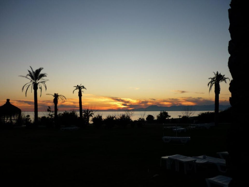 Sonnenuntergang Trendy Aspendos Beach Hotel