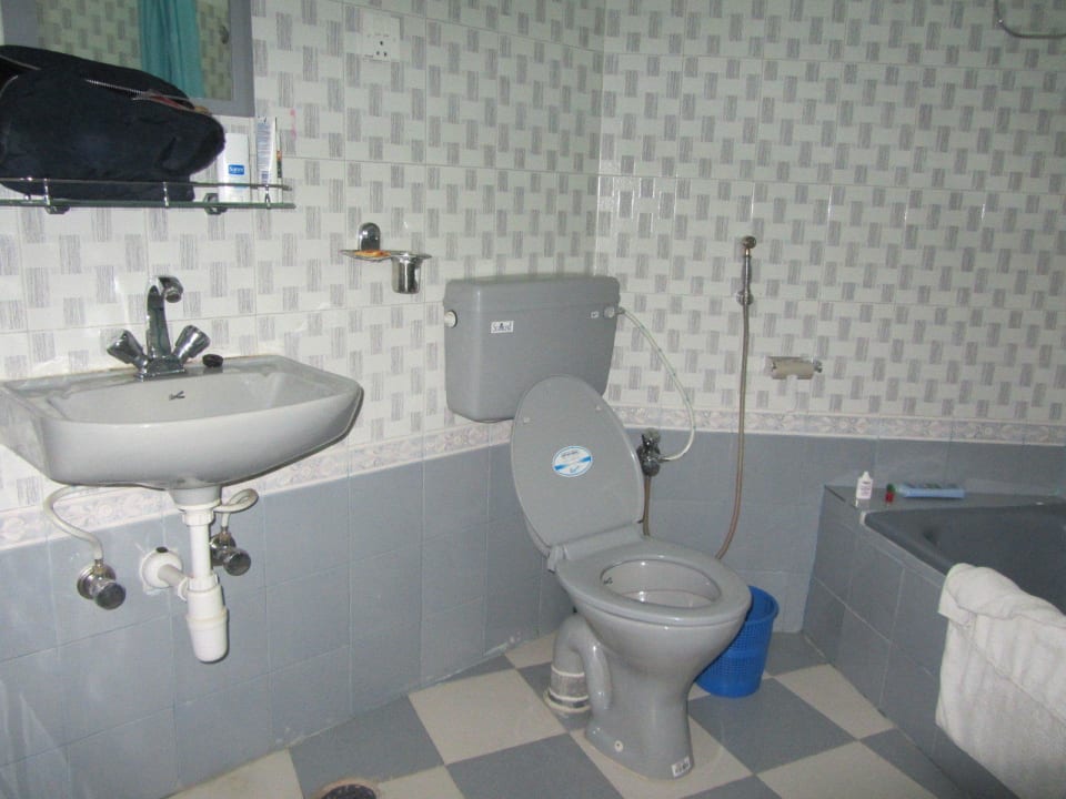 Hidden Paradise Pokhara roundhouse bahroom The Hidden Paradise Guesthouse