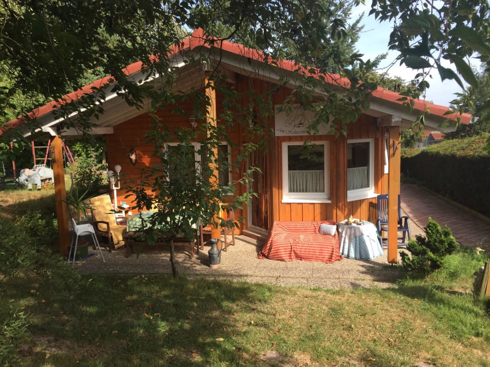 Freisitz überdacht Holiday Home Am Schwanenteich