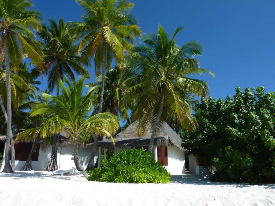Bungalows an der Nordseite Angaga Island Resort