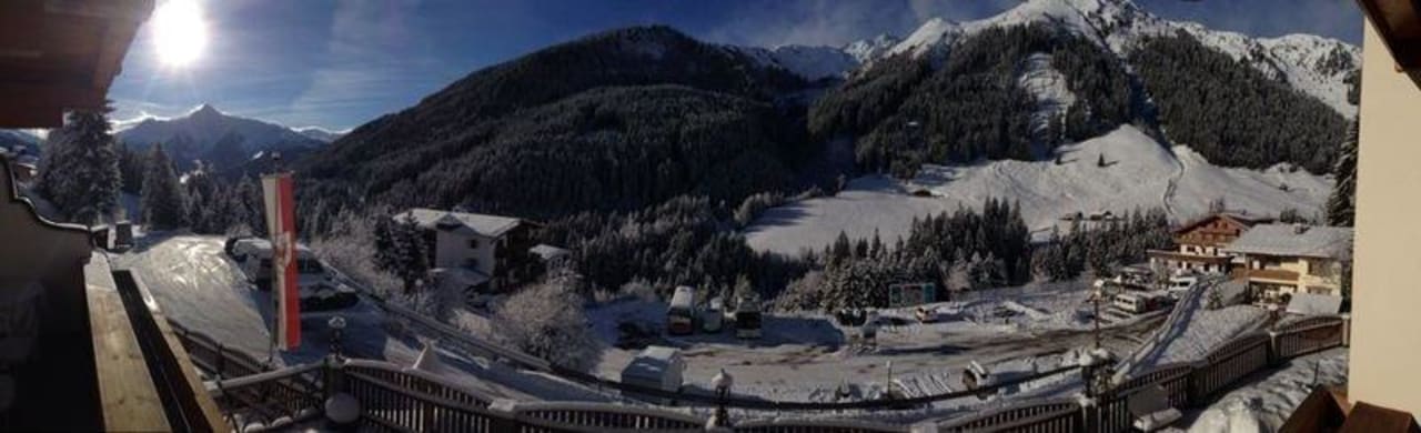 Blick aus unserem Zimmer Hotel Almhof Roswitha