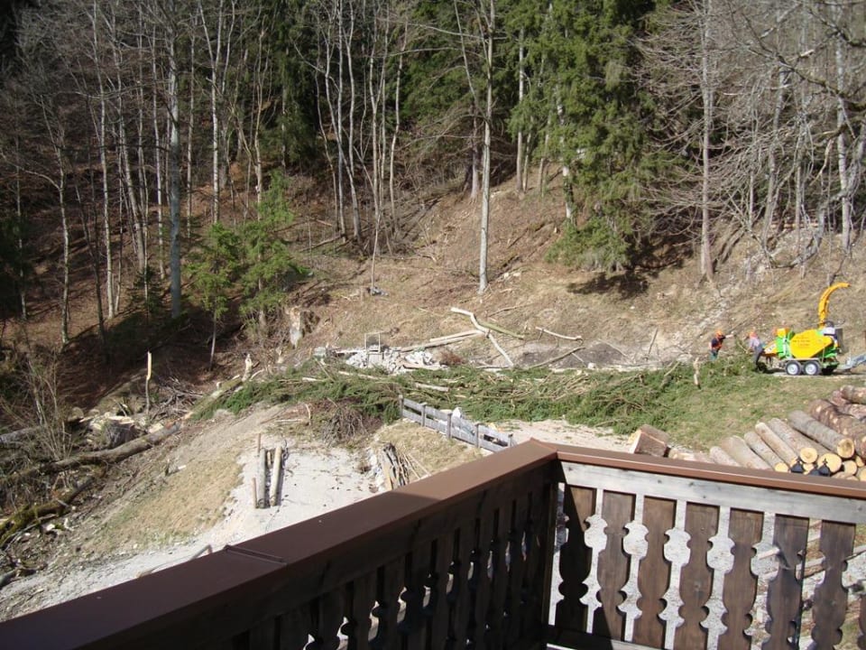 Blick von der Terrasse der Suite - Zimmer 22 Der Westerhof - Hotel in Tegernsee