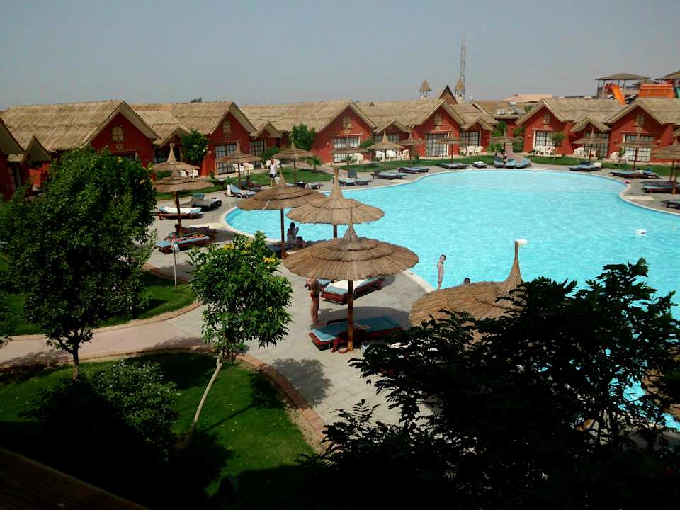 Balkonblick Pickalbatros Jungle Aqua Park Resort - Neverland Hurghada