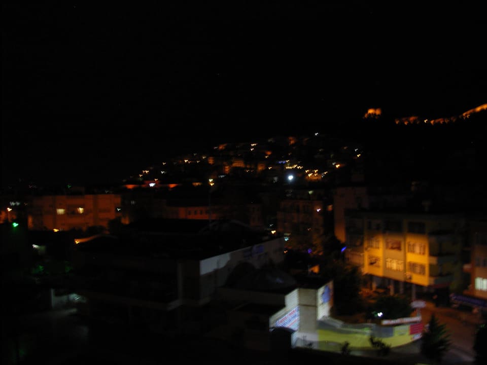 Abends vom Restaurant aus Hotel Aslan City Kleopatra