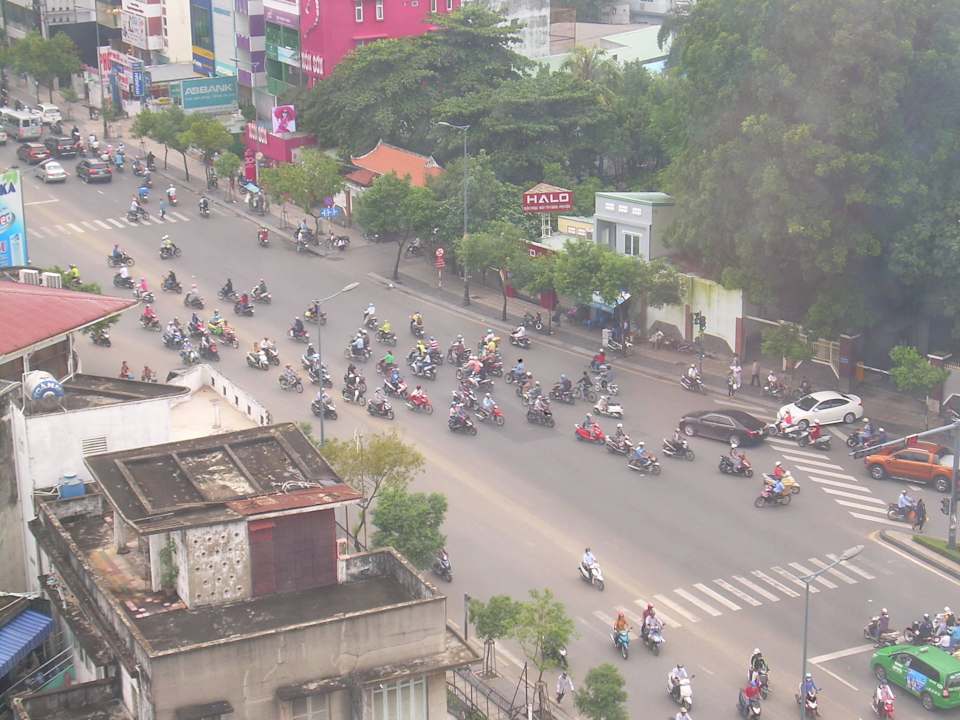 Blick vom Zimmer Hotel Vissai Saigon