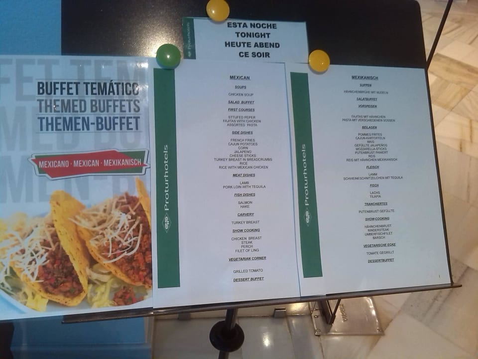 Abendessen Protur Vista Badia Aparthotel