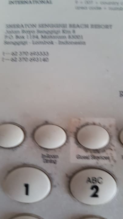 Zimmer Hotel Sheraton Senggigi Lombok Beach Resort