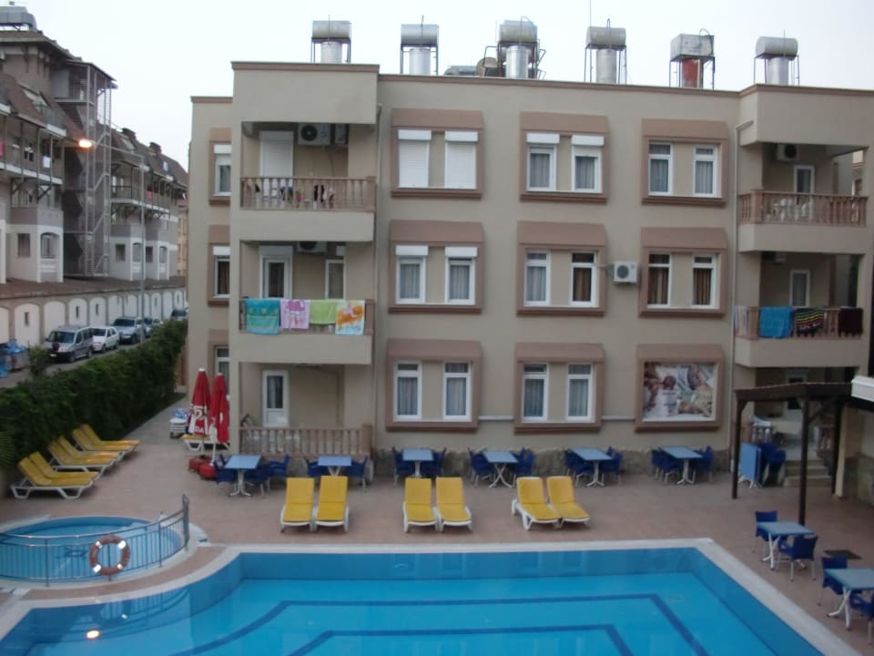 Blick vom Balkon Hotel Helios